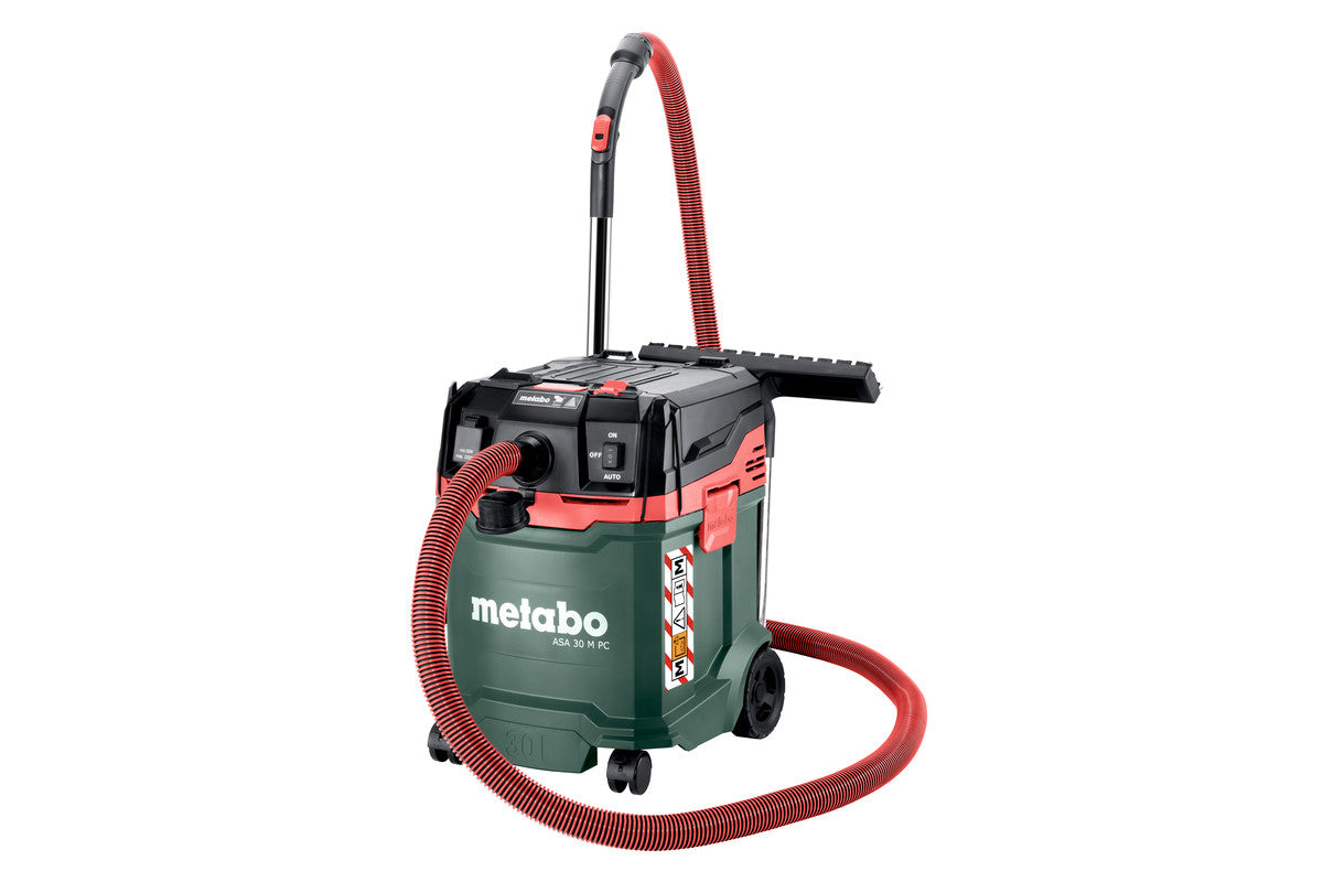 Metabo asa 30m pc | aspirador multiusos con limpieza manual del filtro - 602087000