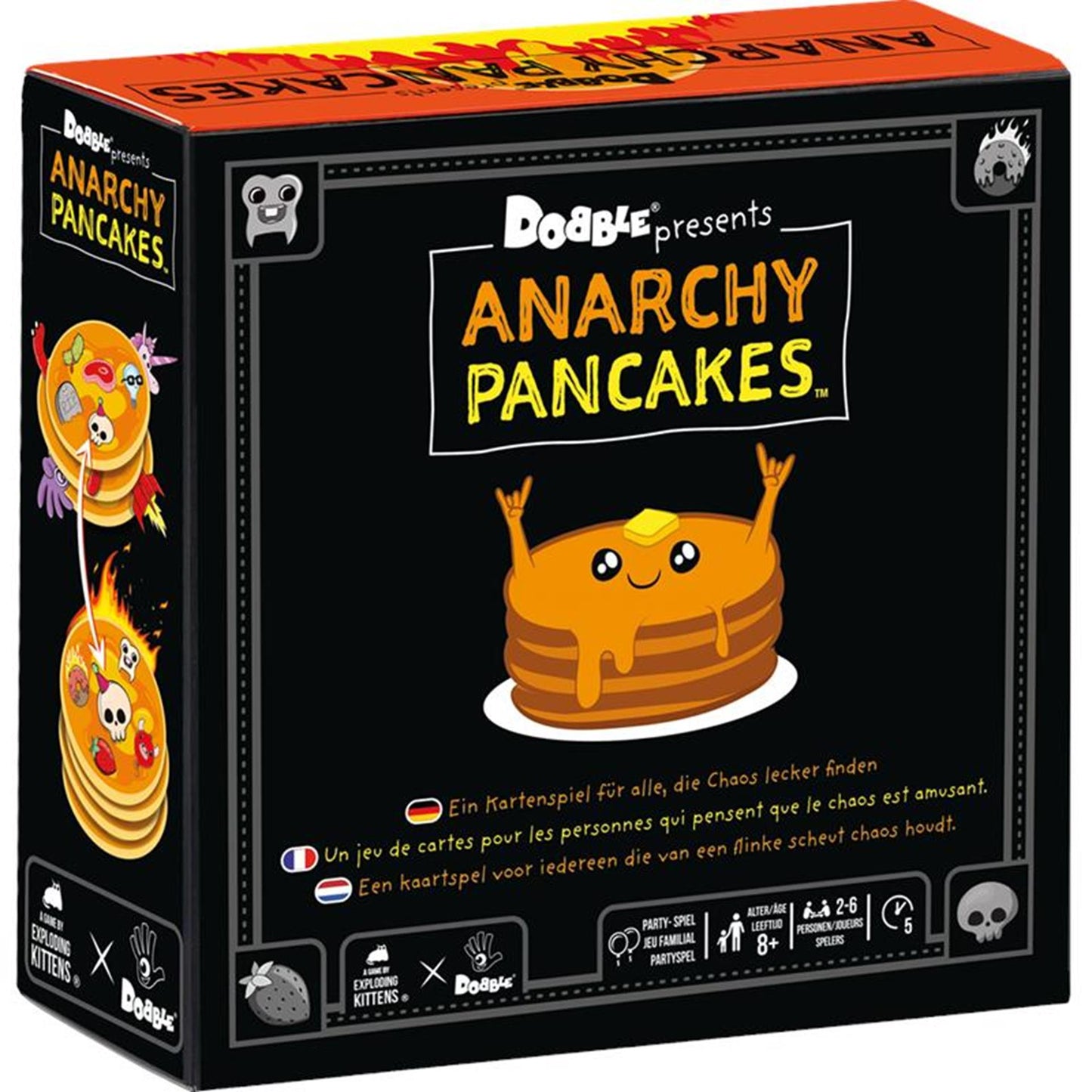 Asmodee dobble anarchy pancakes juego de cartas