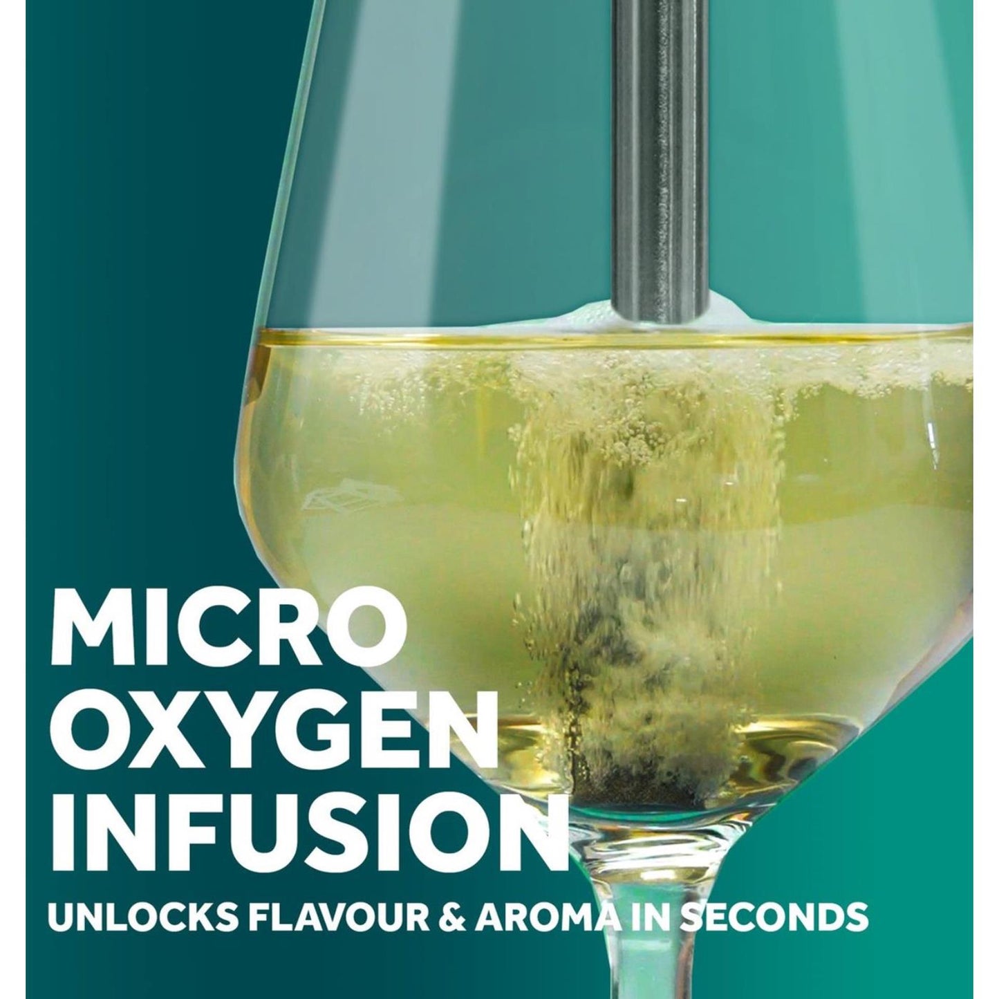 Set de aireador de vino Airtender en caja de regalo.