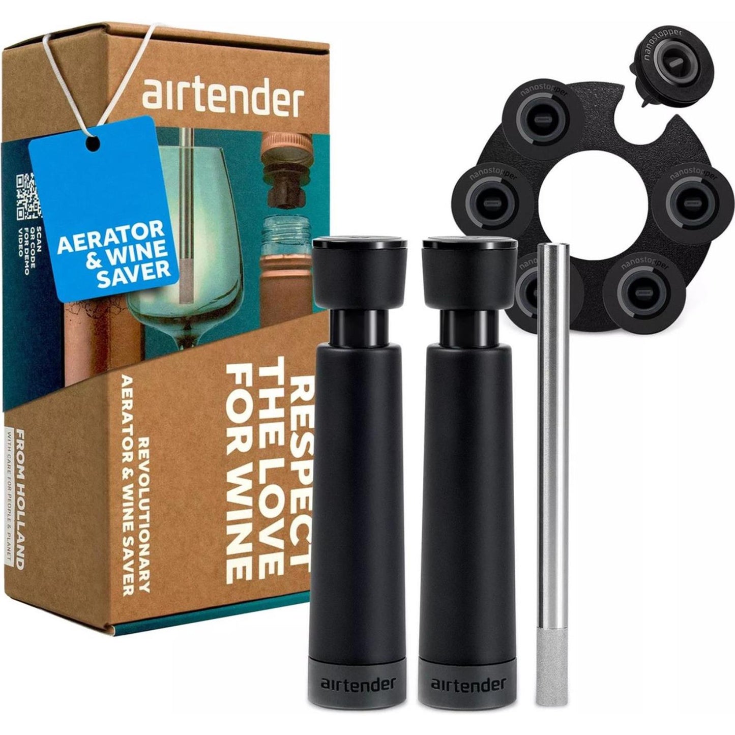 Caja regalo para amantes del vino Airtender