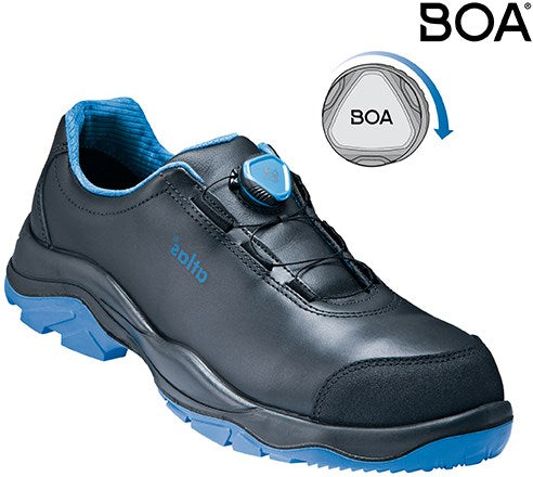 Zapato de trabajo Atlas SL 9645 XP 2.0 boa low S3 | negro azul | talla 47 - 00.012.104.47