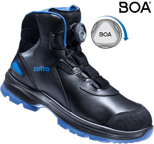 Atlas work shoe SL 9845 XP 2.0 boa high S3 | black blue | size 44 - 00.012.105.44