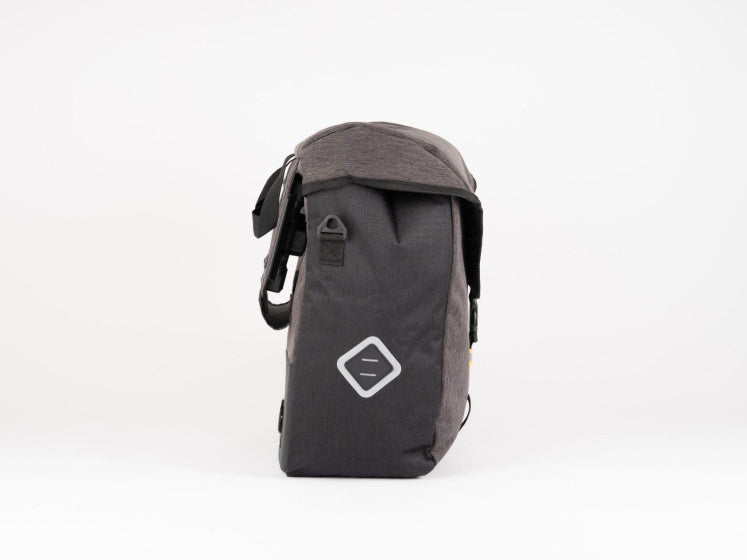 Atran Velo Zap Bolsa de bicicleta única con adaptador AVS 25L Gray