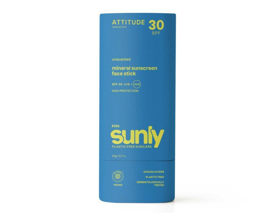 Attitude Suncreen Stick - Face - Kids - SPF30 - profumo -gratuito - 20g