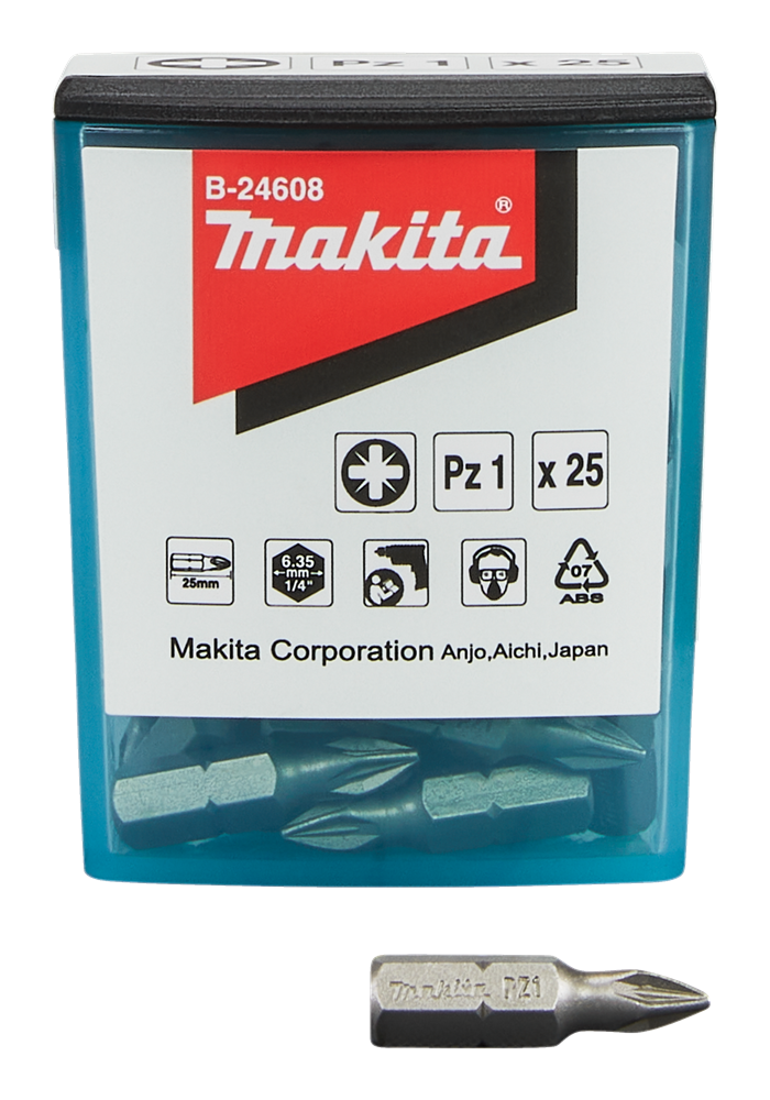 Accessori Makita punta a vite pz1x25mm - b-24608 - b-24608