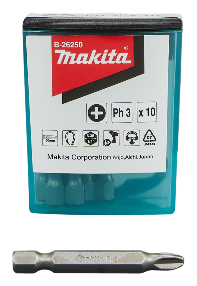 Accessori Makita punta a vite ph3x50mm - b-26250 b-26250