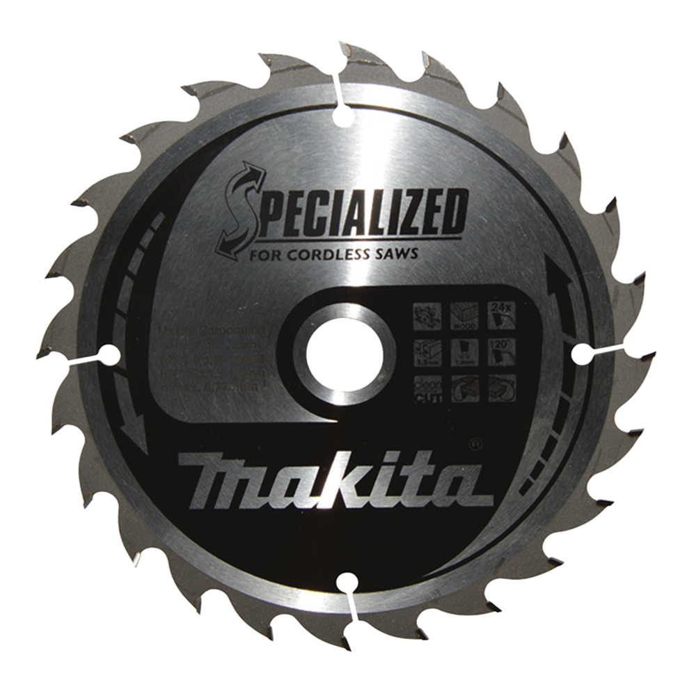 Accessori Makita lama per sega circolare legno | specializzato 165x20x1,5 24t 20g - b-32904 - b-32904