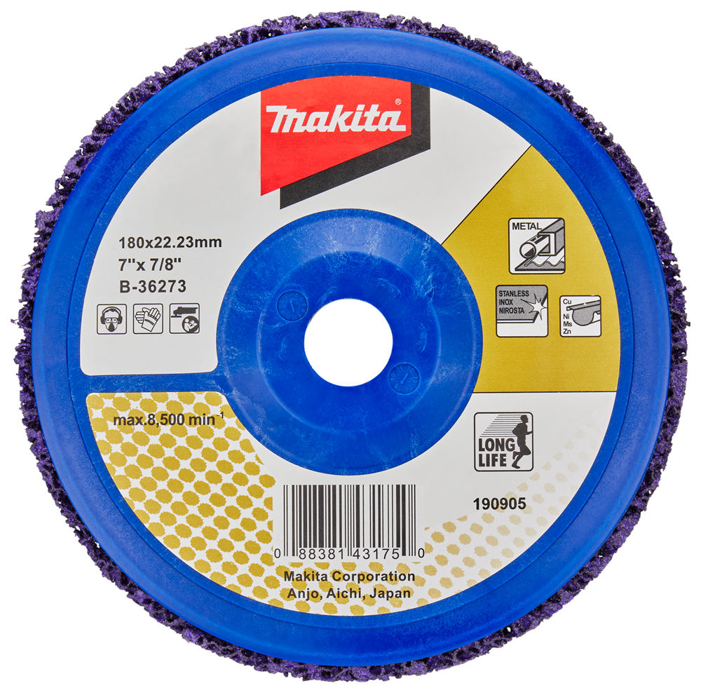 Disco pulizia accessori Makita 180mm viola - b-36273 b-36273