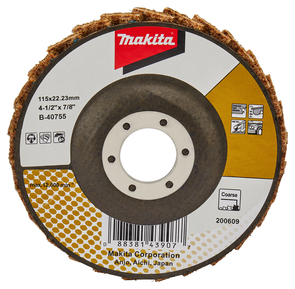 Accessori Makita disco di condizionamento lamellare 115mm grosso - b-40755 b-40755