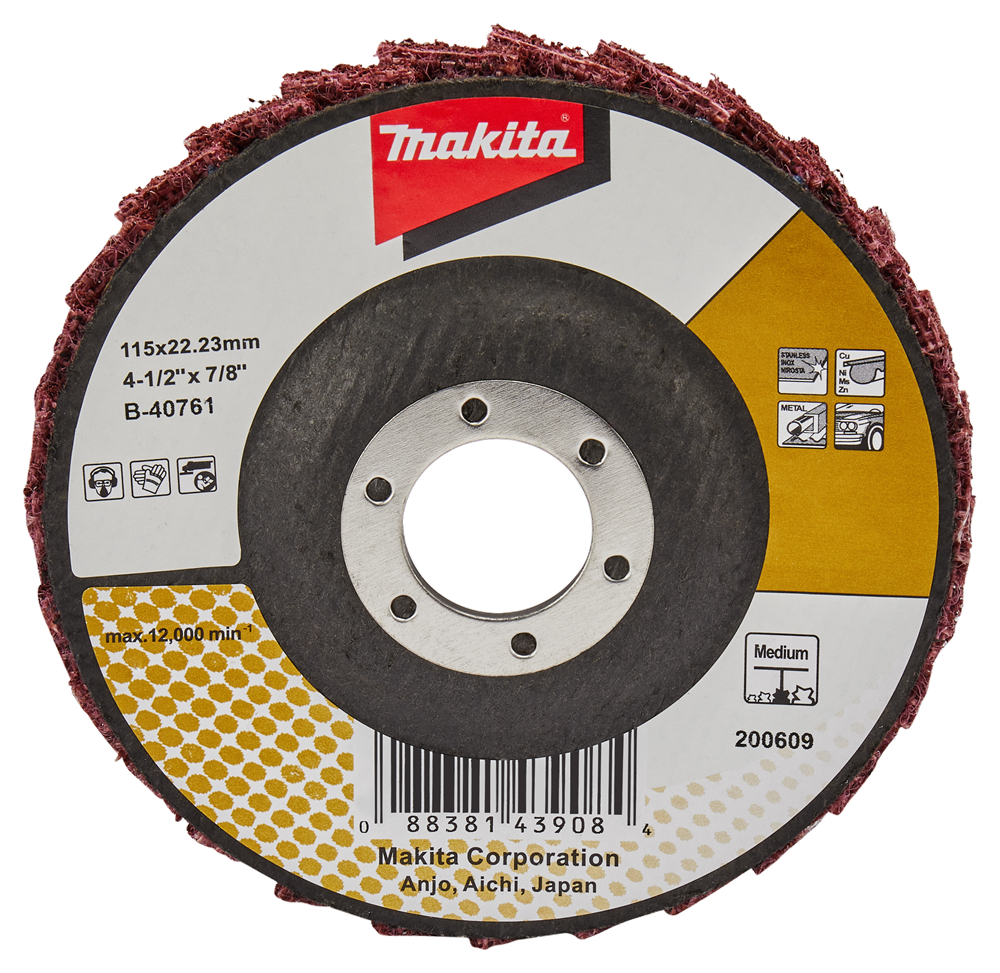 Accesorios Makita disco acondicionador de láminas 115mm mediano - b-40761 b-40761