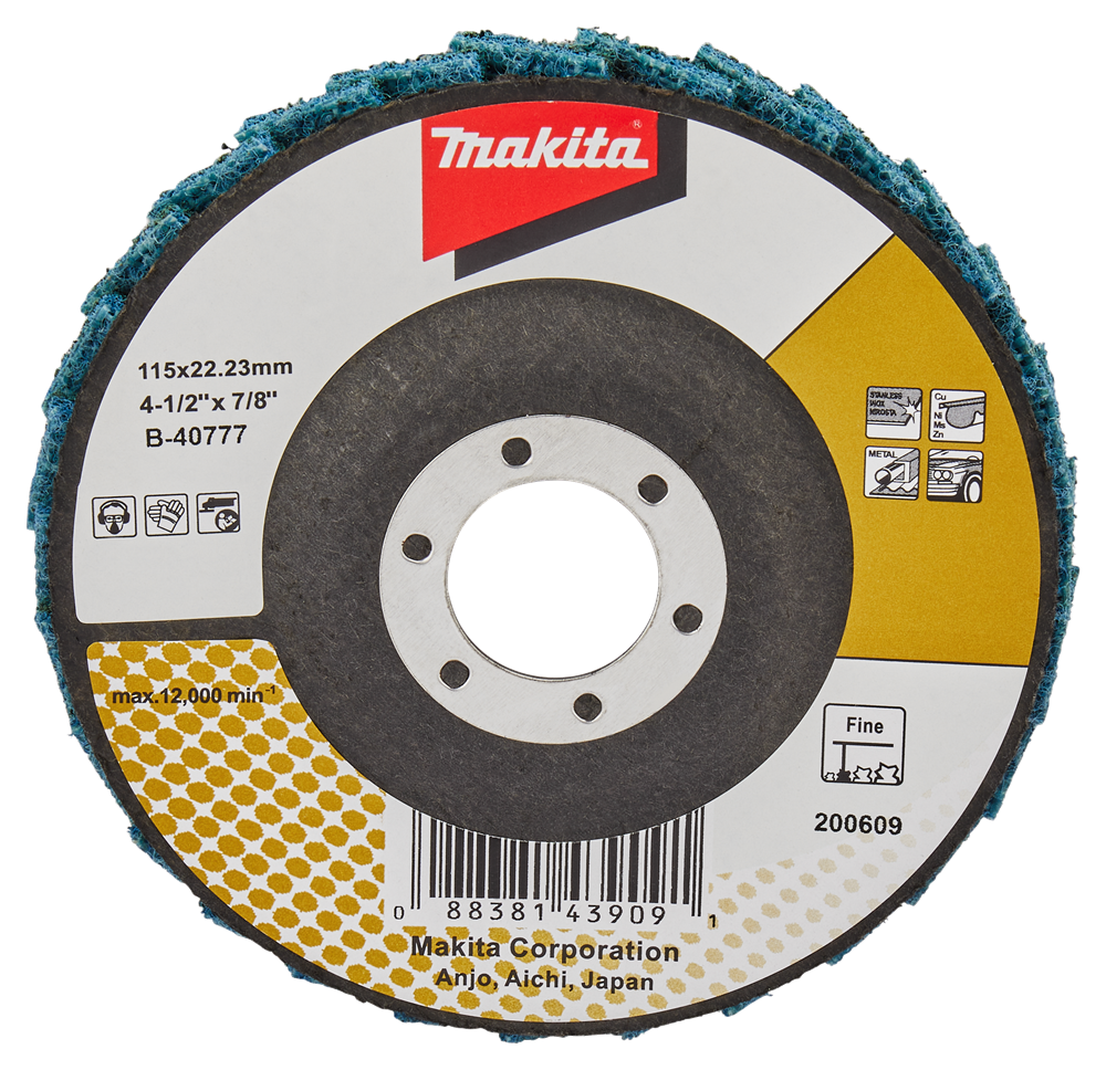 Accessori Makita disco condizionatore lamellare 115mm fine - b-40777 b-40777