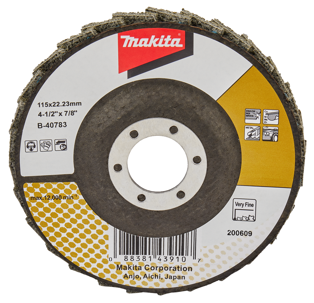 Accessori Makita disco condizionatore lamellare 115mm extra fine - b-40783 b-40783