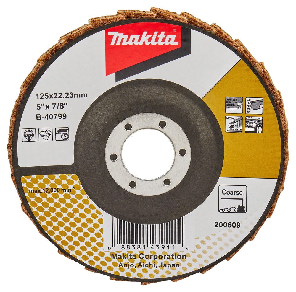Accessori Makita disco condizionatore lamellare 125mm grosso - b-40799 - b-40799