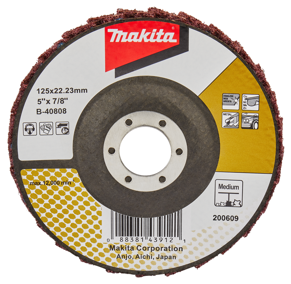 Accessori Makita disco condizionatore lamellare 125mm medio - b-40808 - b-40808