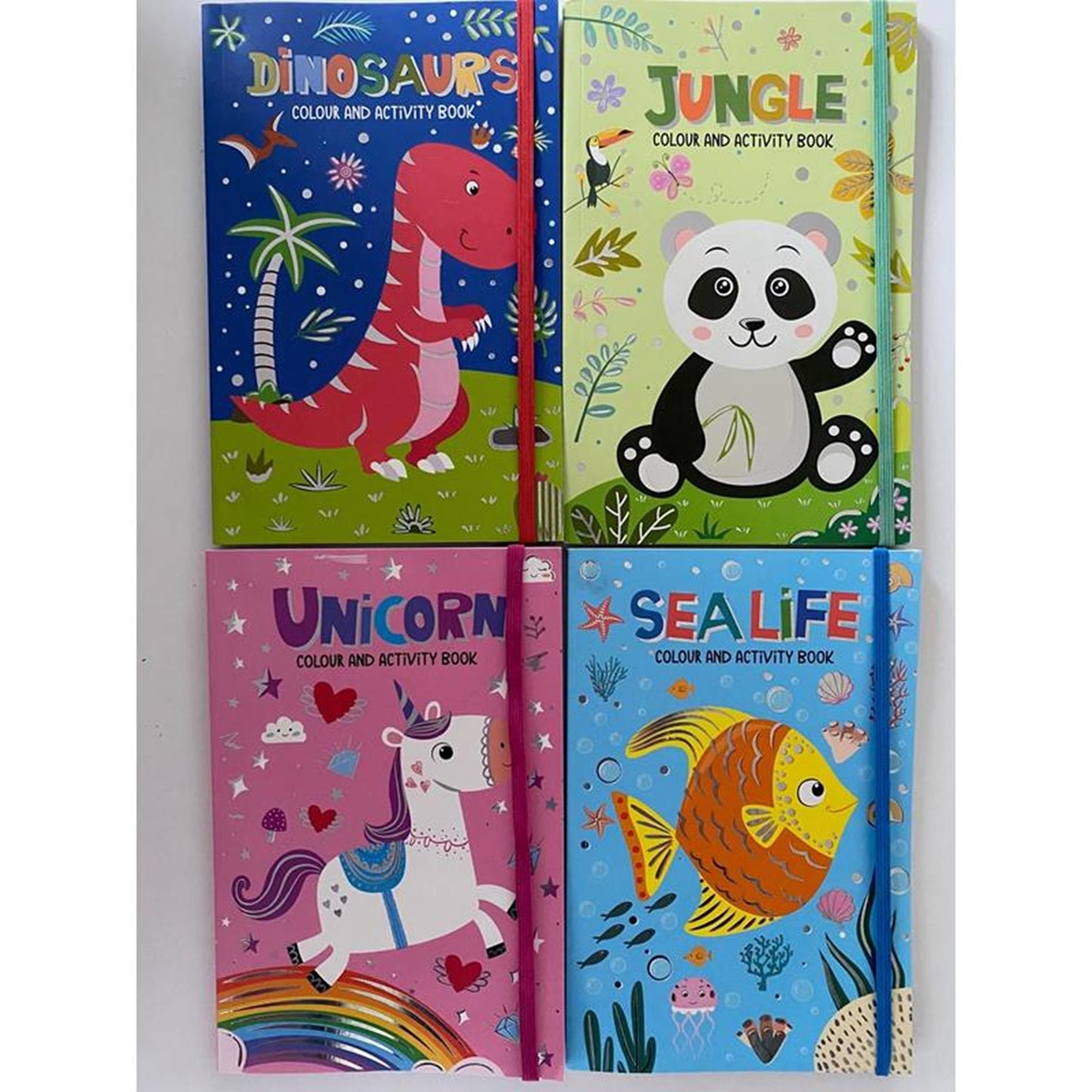 Libro da colorare e attività con elastico