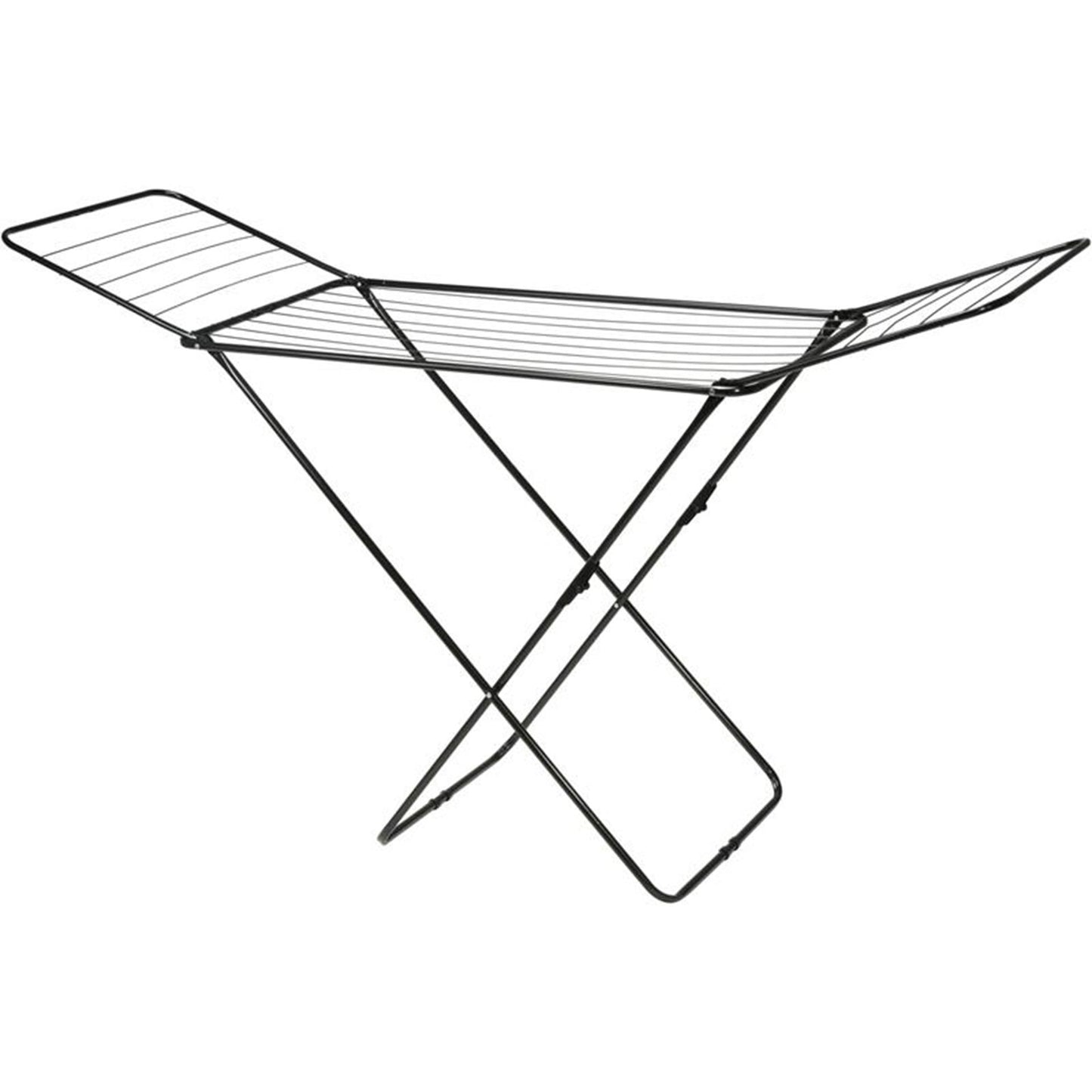 Ultra clean drying rack metal 18m black 180x55x108cm