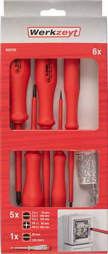Set cacciaviti Werkzeyt 1000 V 6 pezzi - b20702