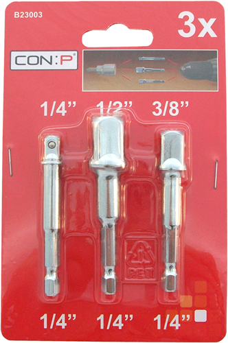 Con:p set adattatori 3 pezzi - b23003