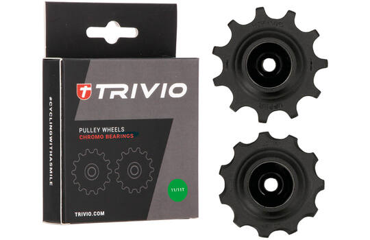 Trivio - ruedas de cambio 11 rodamientos cromados 11t