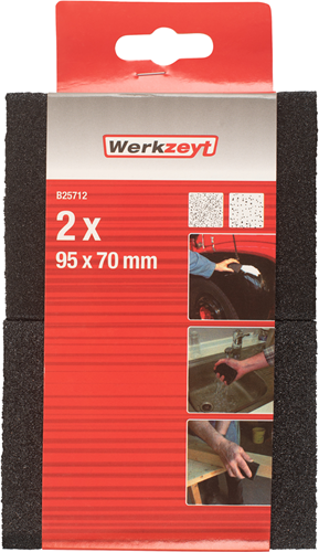 Esponja para fregar Werkzeyt (grano diferente) 2 piezas - b25712