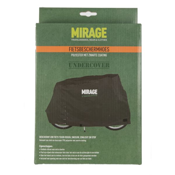 Copertura di protezione per biciclette sotto copertura mirage 170t poliestere, nero