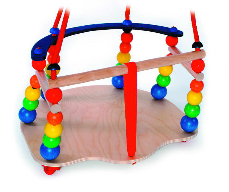 Altalena per bambini Hess Deluxe (arcobaleno naturale)
