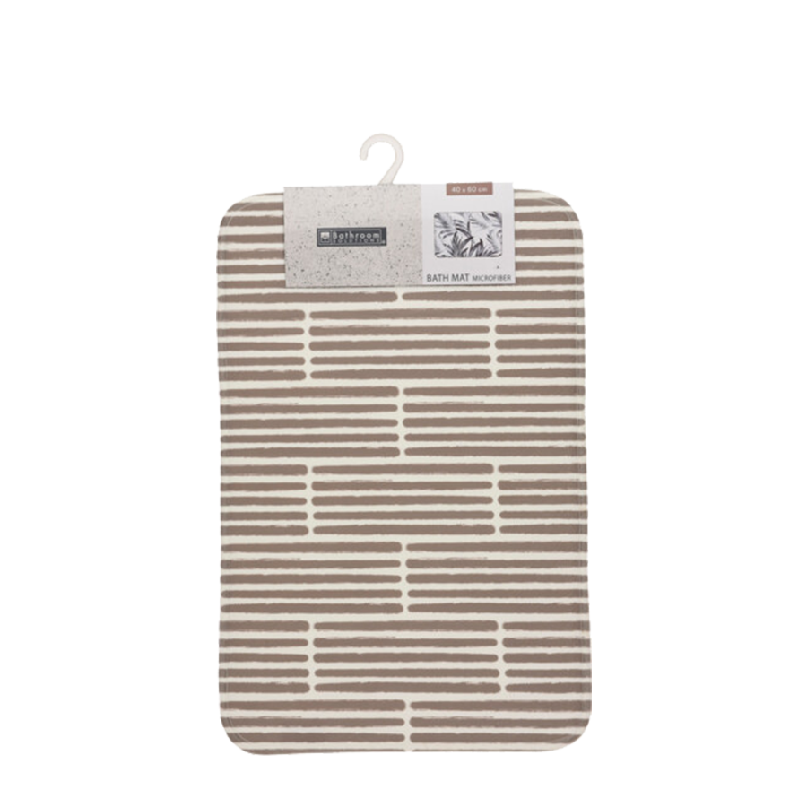 Tappetino da bagno in microfibra mattone 60x40cm