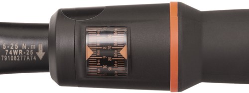 Llave dinamométrica Bahco | doble escala | cabeza de trinquete fija 5-25 nm - 74wr-25