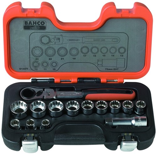 Set chiavi a bussola Bahco 14 pezzi spec.
