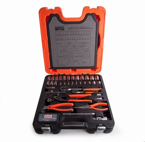 Set di chiavi a bussola Bahco 1 4 + 1 2 | 81 pezzi - s81mix