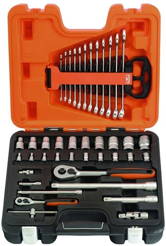 Set di prese Bahco 1 4 pollici 1 2 pollici 41 pezzi | s410