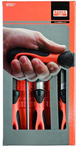 Bahco file set 8 handle ergo | 1-478-08-1-2
