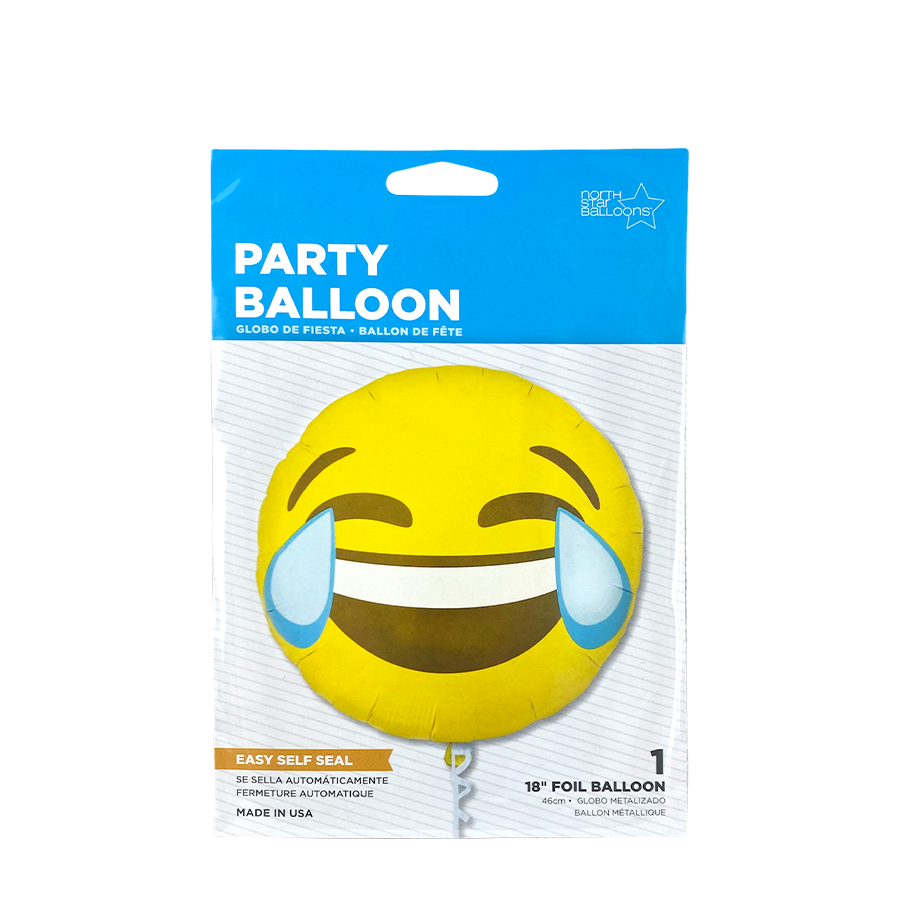 Globo foil emoji llorando riendo ø46cm
