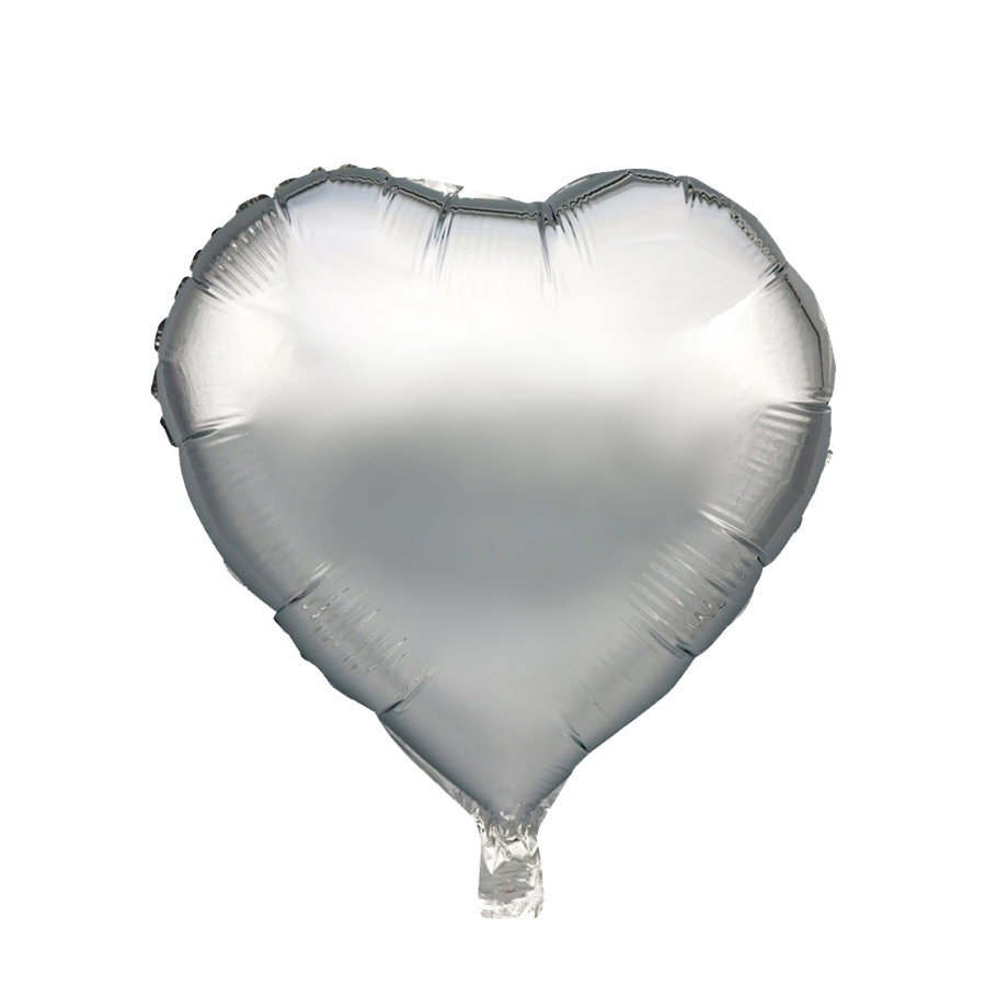 Globo foil corazón plata 45cm