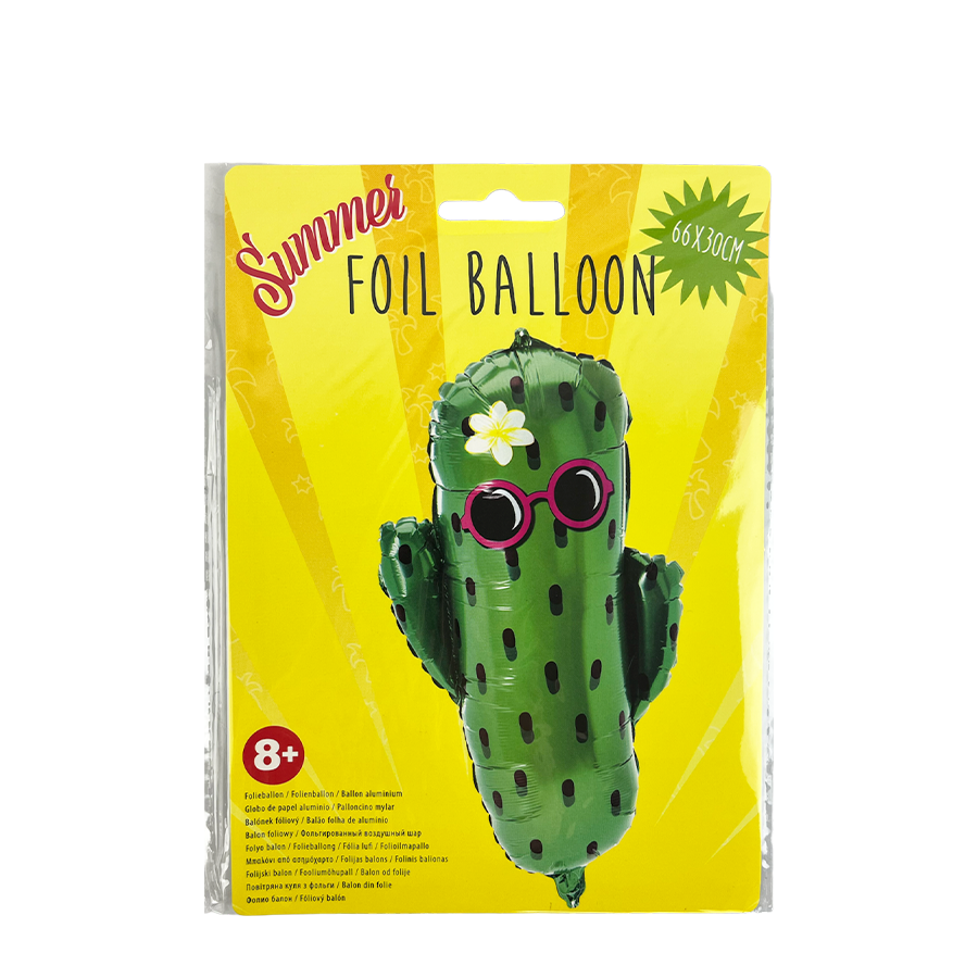Globo foil cactus verano 66x30cm
