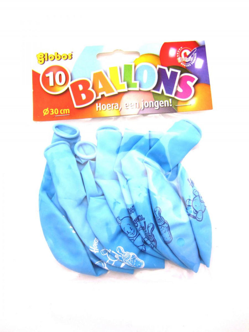 Globos globos hurra un niño (10 piezas en bolsa)