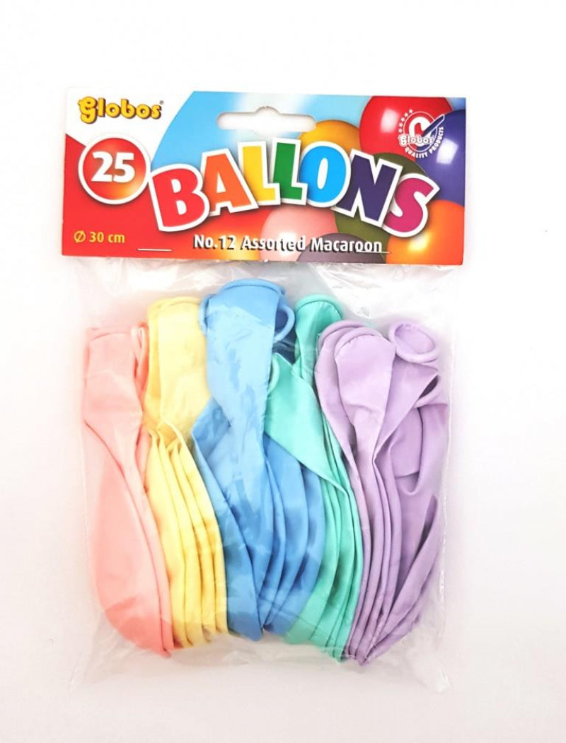 Palloncini Globos macaron pastello chiaro (n. 12 25 pz.)