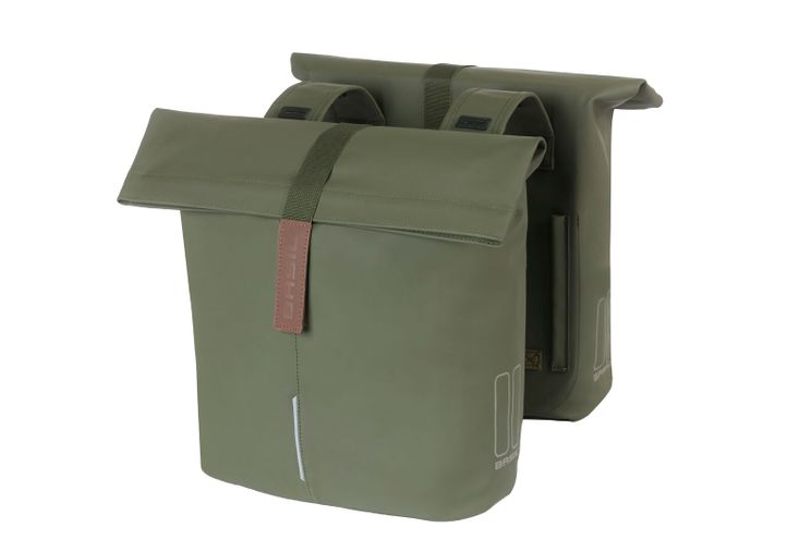 Basil Tas City Leather Vegan Double Vegan | Musgo Verde