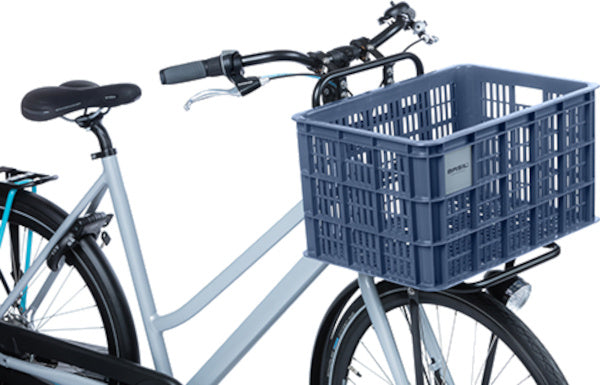 Basil fietskrat L - groot - 40 liter - blauw