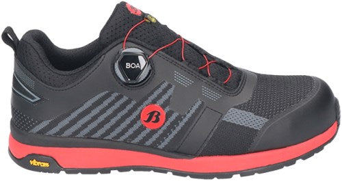 Zapato de trabajo Bata radiance vibe s3 boa | negro rojo | talla 41 - 8712843696976