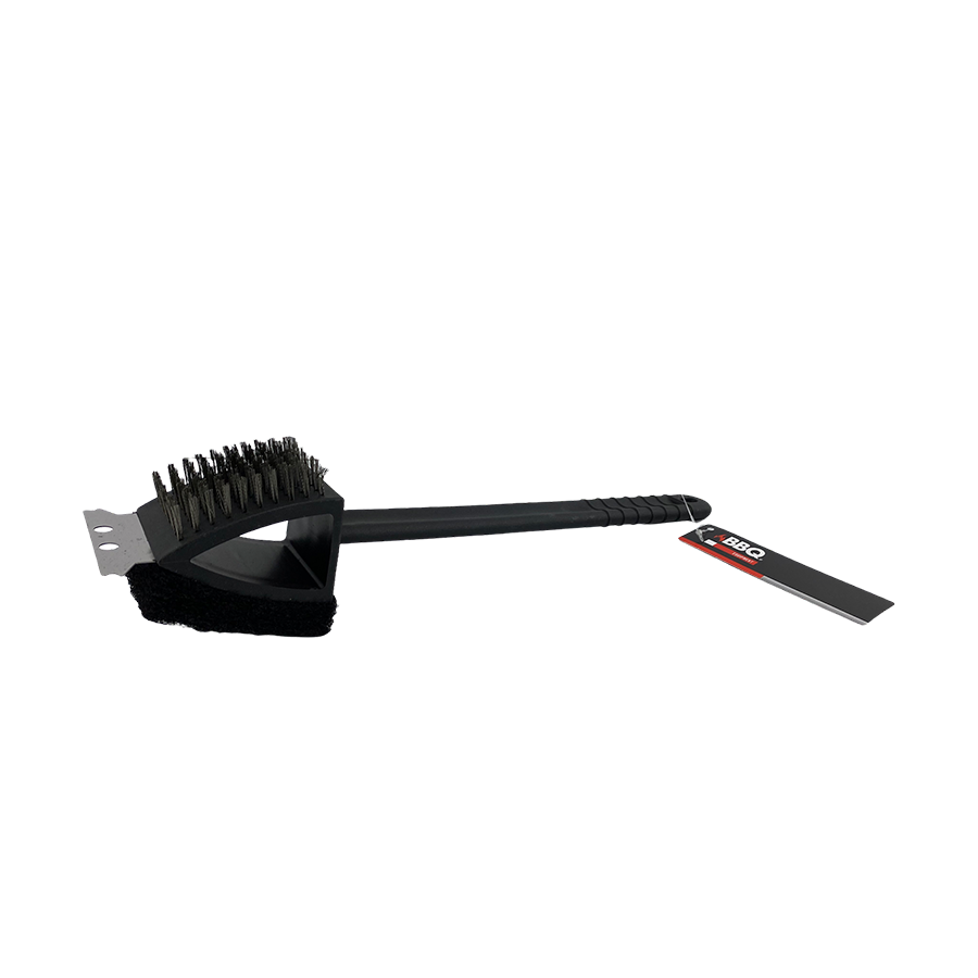 Cepillo para barbacoa BBQ 3 en 1 37,5cm