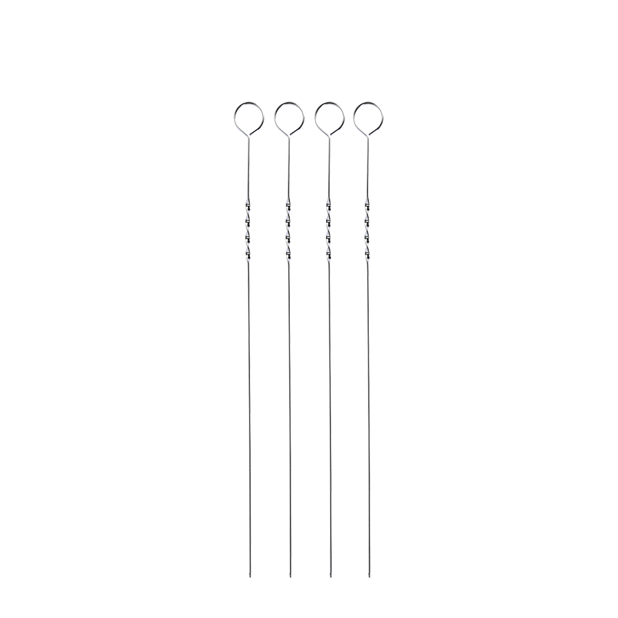 Spiedini di carne per barbecue BBQ 38 cm 4 pezzi