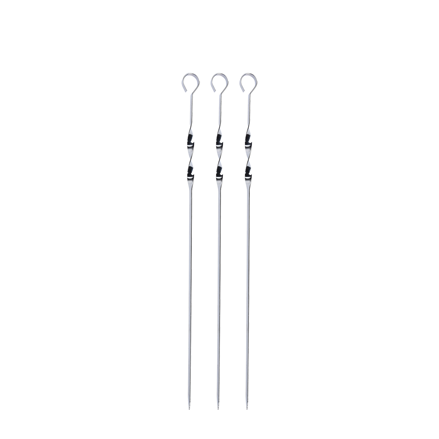 Brochetas de carne BBQ BBQ 45cm 3 piezas