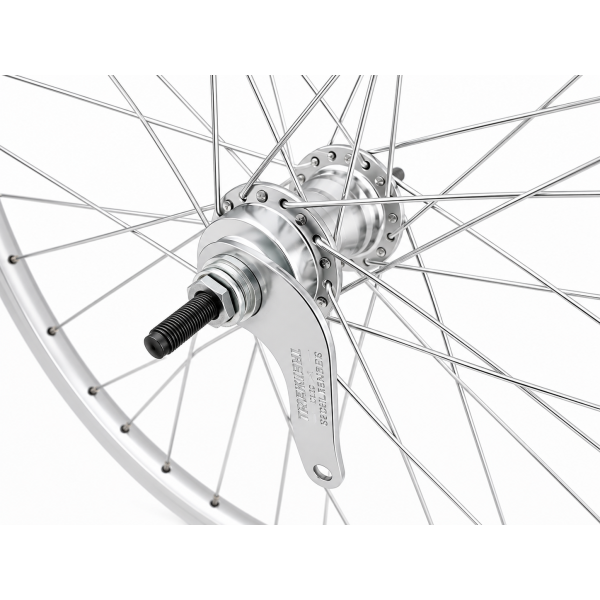 Rueda trasera 28 x 1 4'' llanta aluminio zac 2000 - buje de freno favorit - plata