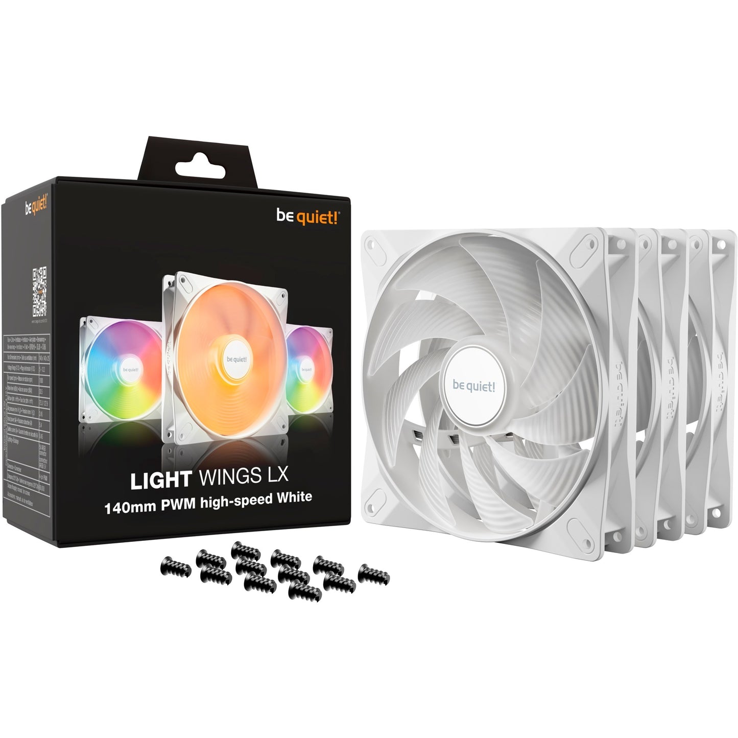 Silenzio! LIGHT LX 140mm PWM Triple Pack ad alta velocità WH