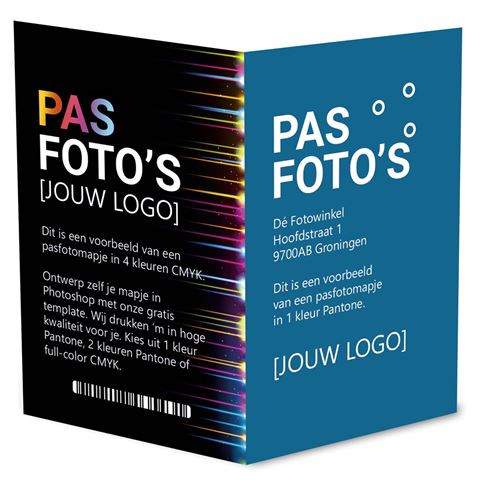 Esempio di cartella portafoto tessera Benel con stampa