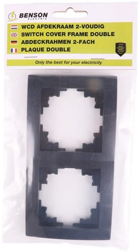 Marco de cubierta doble Benson negro - 4650038