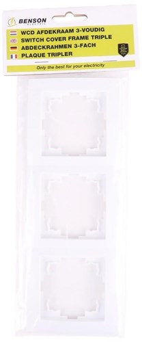 Telaio di copertura a 3 pieghe Benson bianco - 4650019