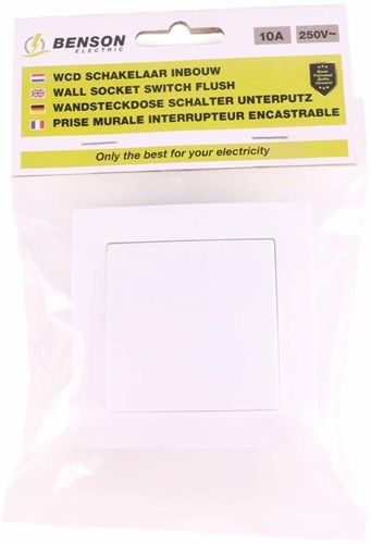 Interruptor empotrado Benson blanco - 4650014