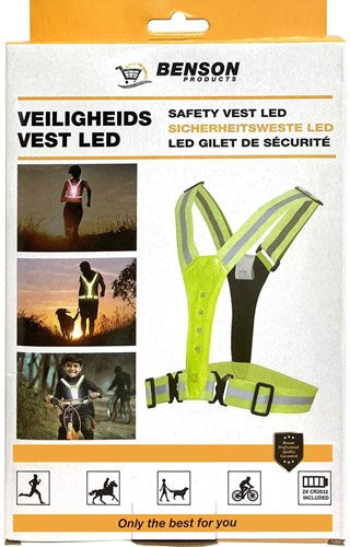 LED Corriendo chaleco de seguridad,